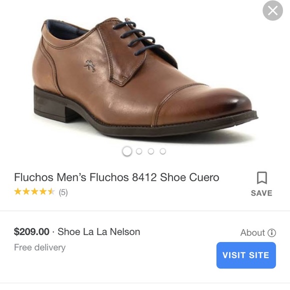 Fluchos 8412 cognac leather oxfords - Picture 10 of 11